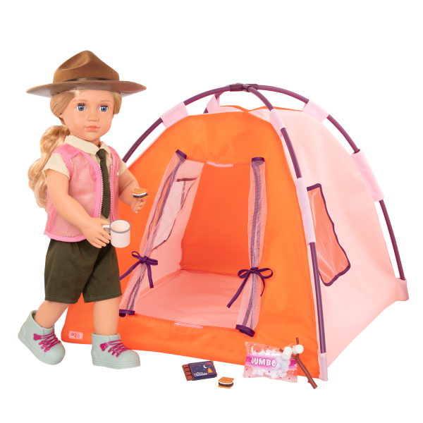 All Night Campsite 18-inch Doll Tent & Accessories