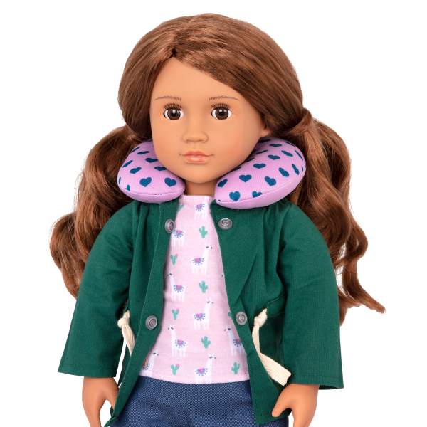 18-inch Doll Off We Go Travel & Luggage Set Neck Pillow Accessory