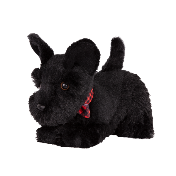 6-inch Posable Scottish Terrier Pup with Movable Legs for 18-inch Dolls