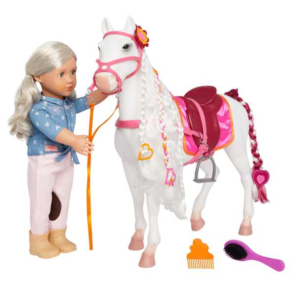 Our Generation Camarillo Hair Play Horse 18-inch Doll Yanira