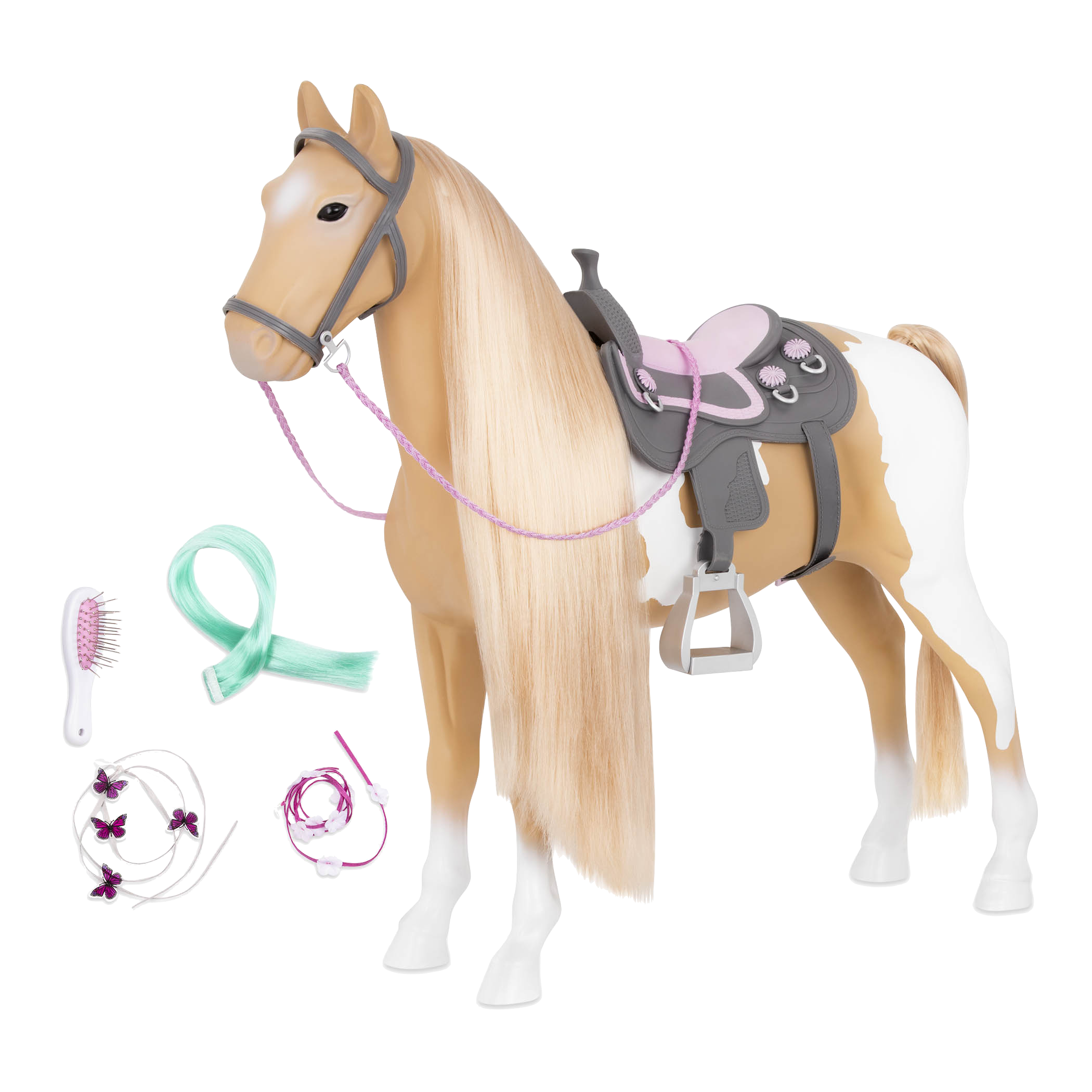 Palomino Hairplay Horse all components