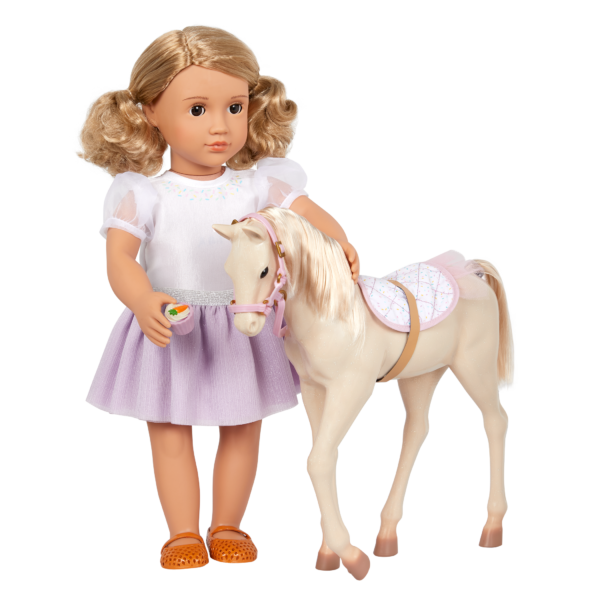 Our Generation Palomino Party Foal Toy Horse for 18-inch Dolls