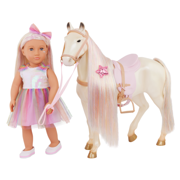 Our Generation Doll Iris & Enchanting Horse Toy