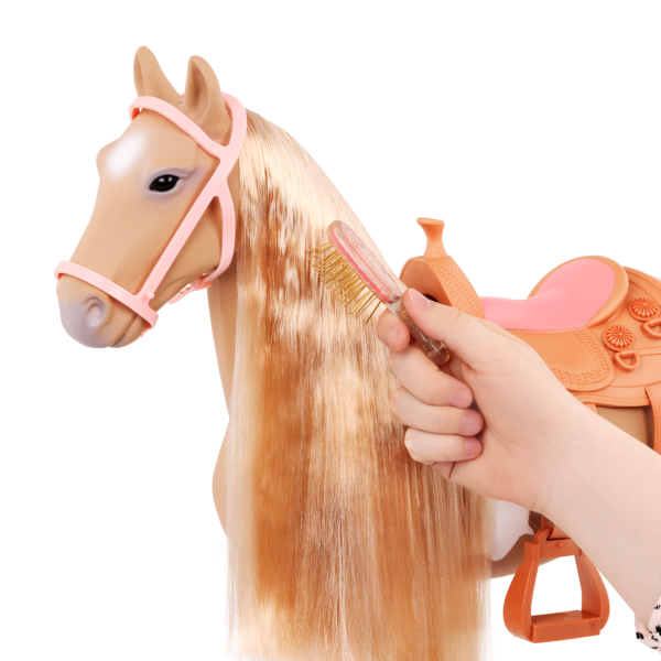 Child Styling the Palomino Hair Play Horse