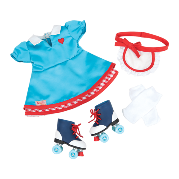 Soda Pop Sweetheart Retro Outfit for 18-inch Dolls