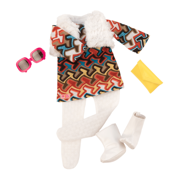 Pretty Groovy Retro Outfit for 18-inch Dolls