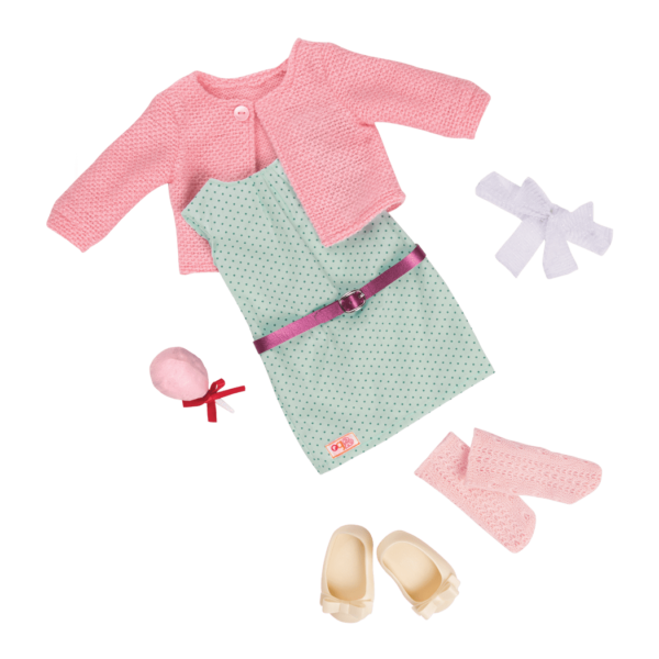 Country Fair - Posh Pink Retro Outfit for 18-inch Dolls