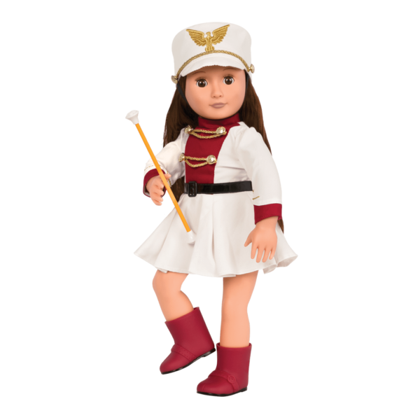 Marching Band Retro Outfit Clothes School Music Accessories for 18-inch Dolls