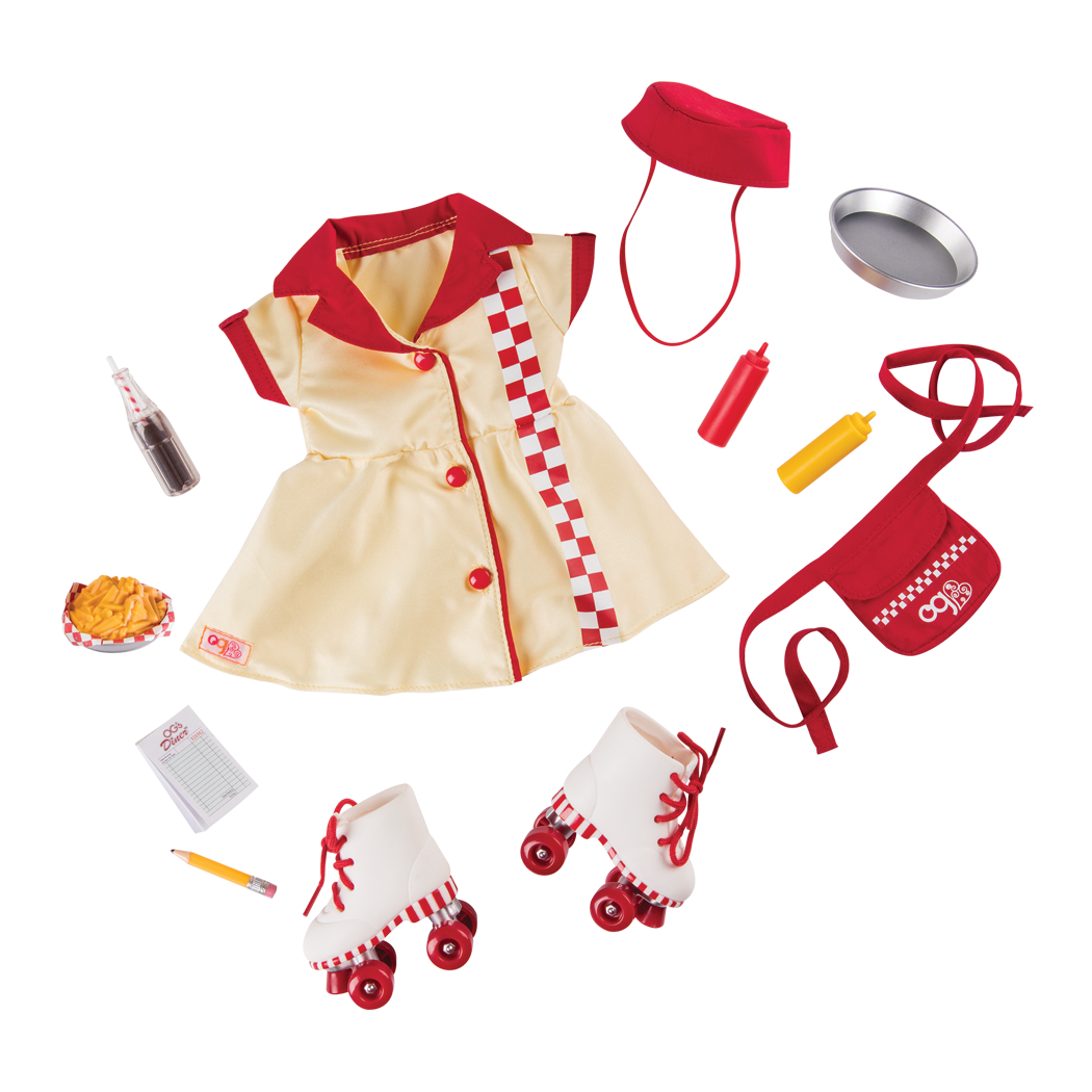 Today's Special Waitress Uniform for 18-inch Dolls