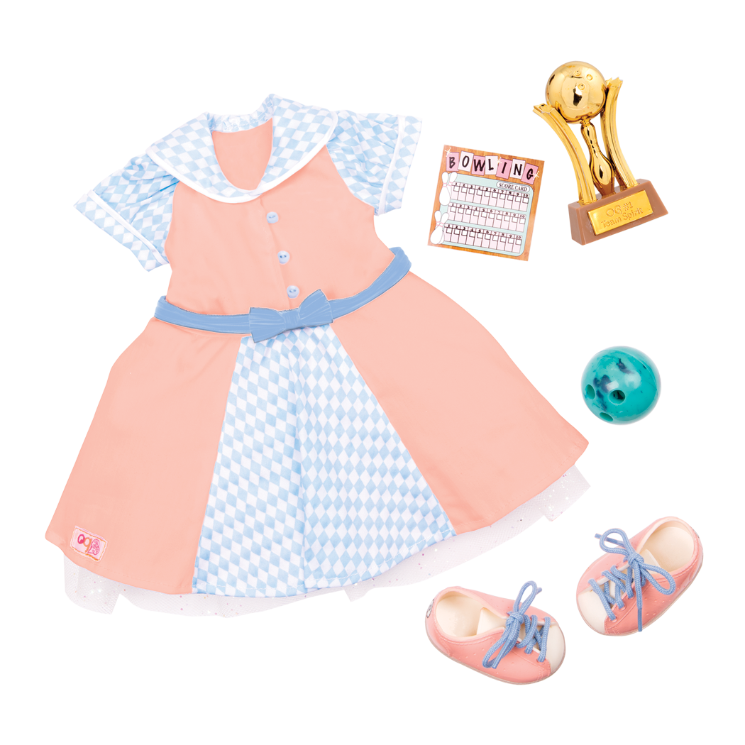 Bowling Belle deluxe retro outfit all components
