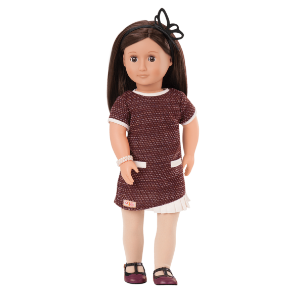 June 18-inch Retro Doll with Vintage Dress