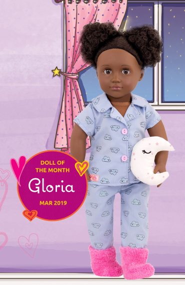 Gloria Doll of the Month March 2019 illustration