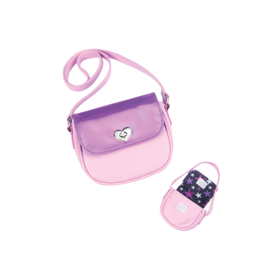 Me & You Holographic Purses for Kids & 18-inch Dolls