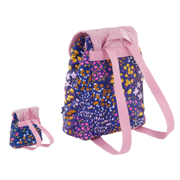 Our Generation Me & You Floral Backpacks Pink Straps for Kids & 18-inch Dolls