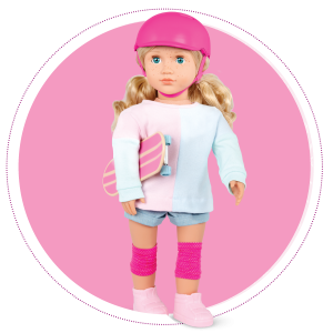 Our Generation Valentina 18'' Fashion Doll Frilly Top & Pink Skirt Outfit :  Target